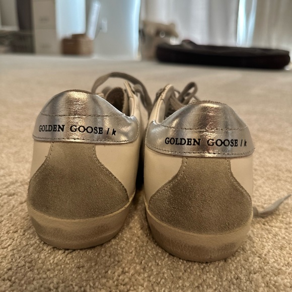 Women’s Super-Star sneakers with silver heel tab and metal stud lettering - Picture 2 of 4